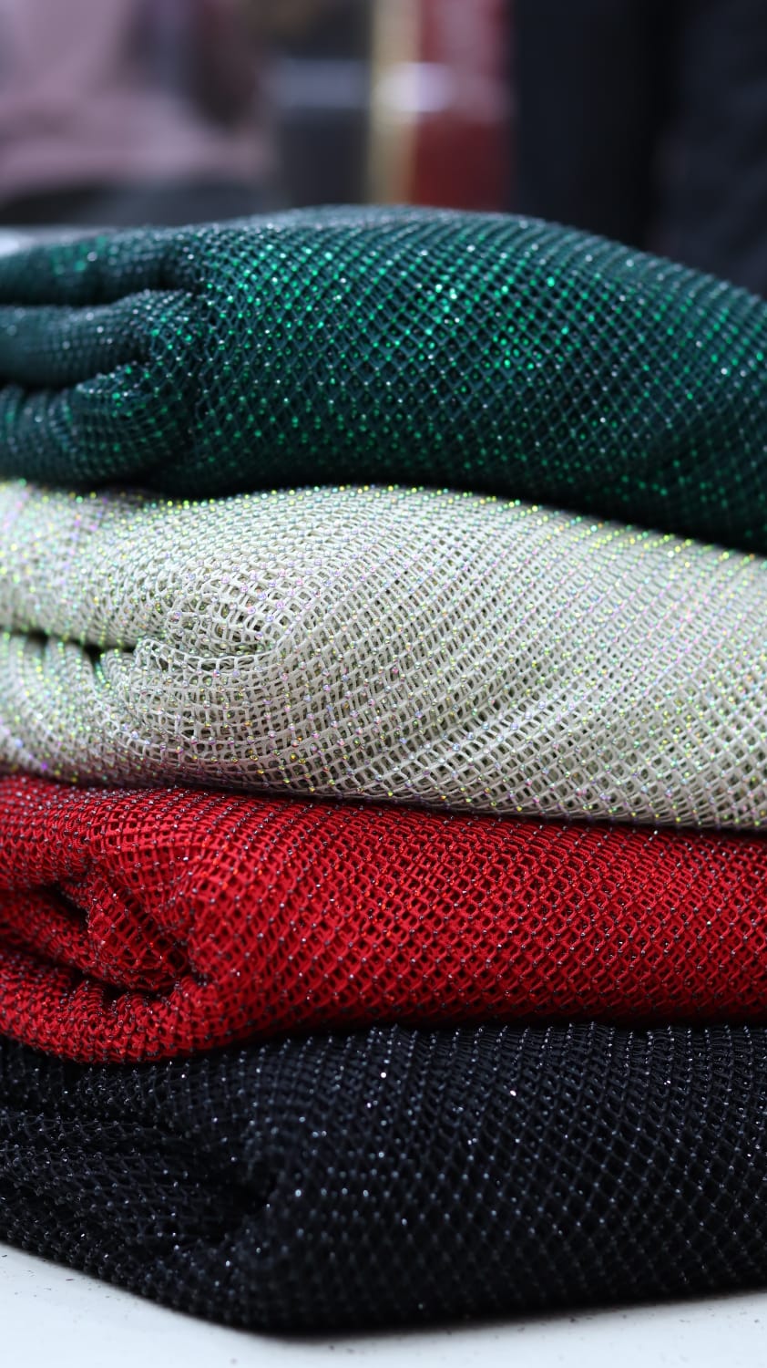 Diamond beaded Imported fabric