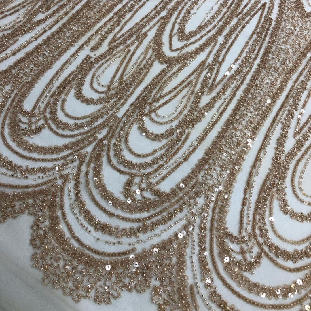 New hand embroidery imported fabric