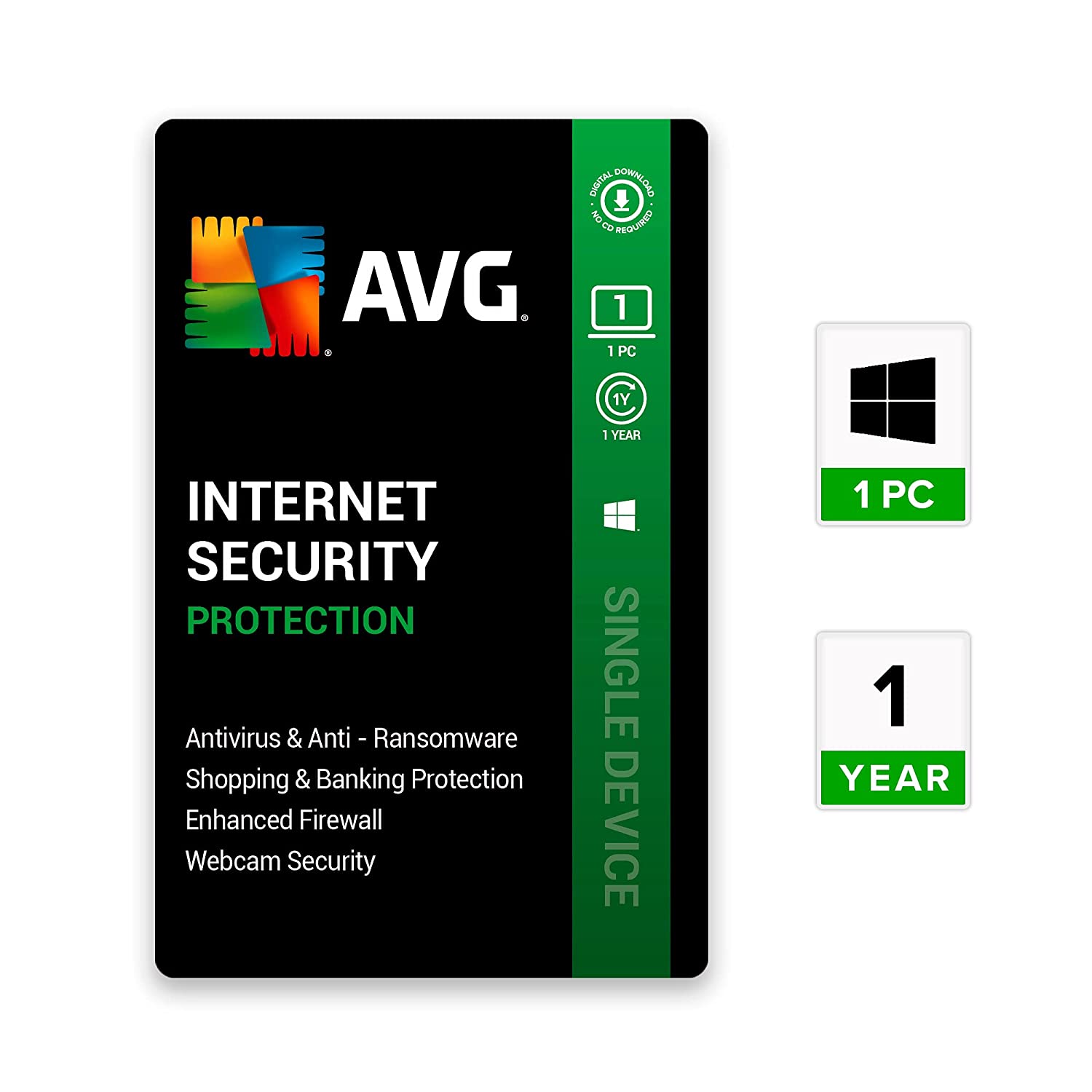 AVG Internet Security (1 PC | 1 Year) (Email Delivery in 2 hours- No CD)
