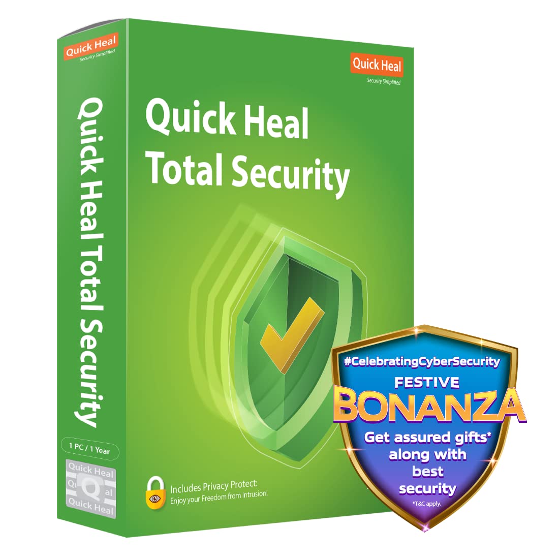 Quick Heal | Total Security | 1 User | 1 Year | Email Delivery in 2 hours - no CD