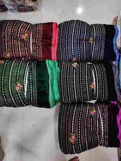 Valvet embroidery fabric