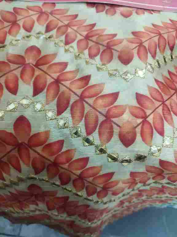 Print embroidery fabric