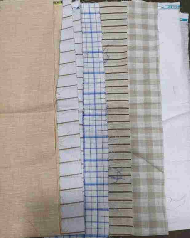 Linen solid and checks