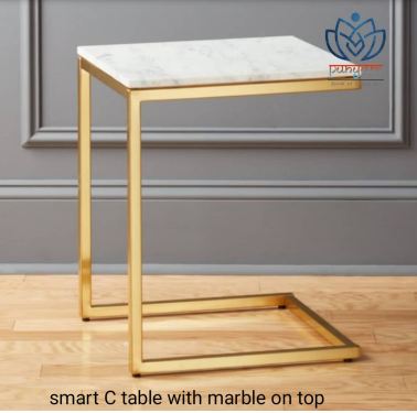 Smart C table with marble on top