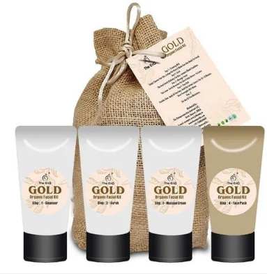 Gold organic facial kit