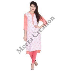 Ladies Casual Printed Cotton Kurti