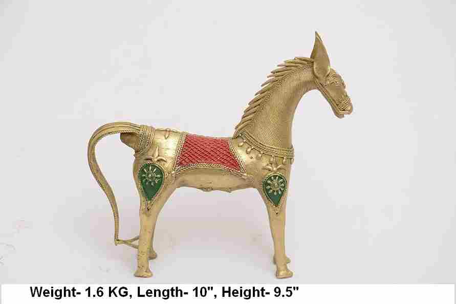Brass Horse Statue