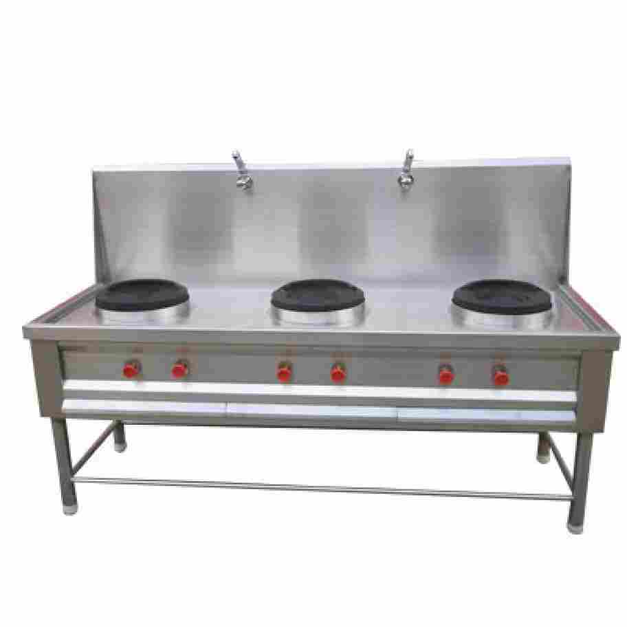 Three Burner Chinese Range