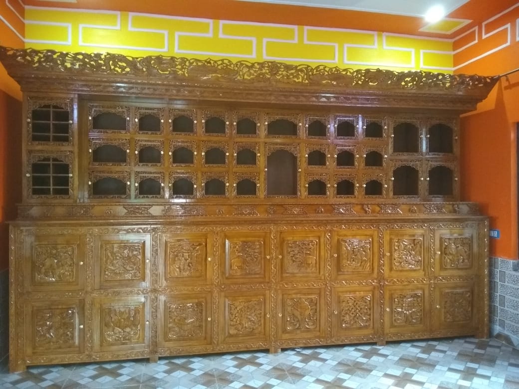 Buddhist-Tibetan Wooden Susum-Chakam