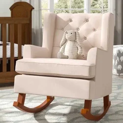 White Rocking Sofa Chair