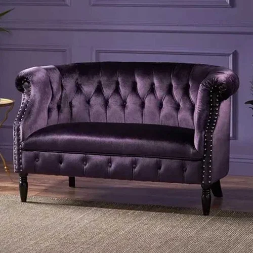 Purple Three Seater Sofa