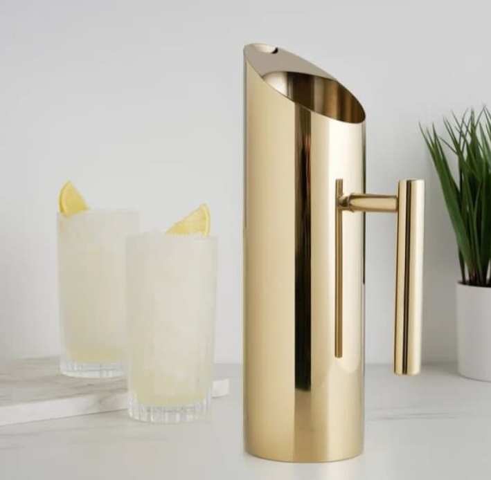 Stainless Steel Water Jug Gold Pvd