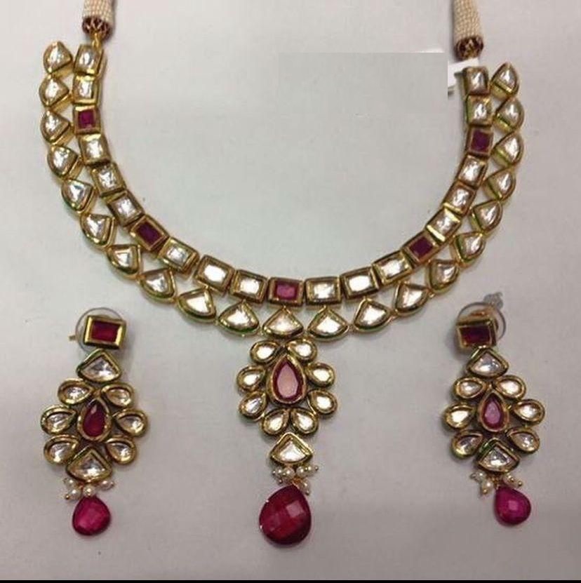 Traditional Gold Plated Kundan Choker necklace