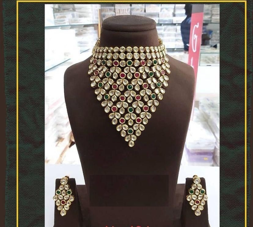 Traditional Bridal Kundan Jadau Choker Necklace