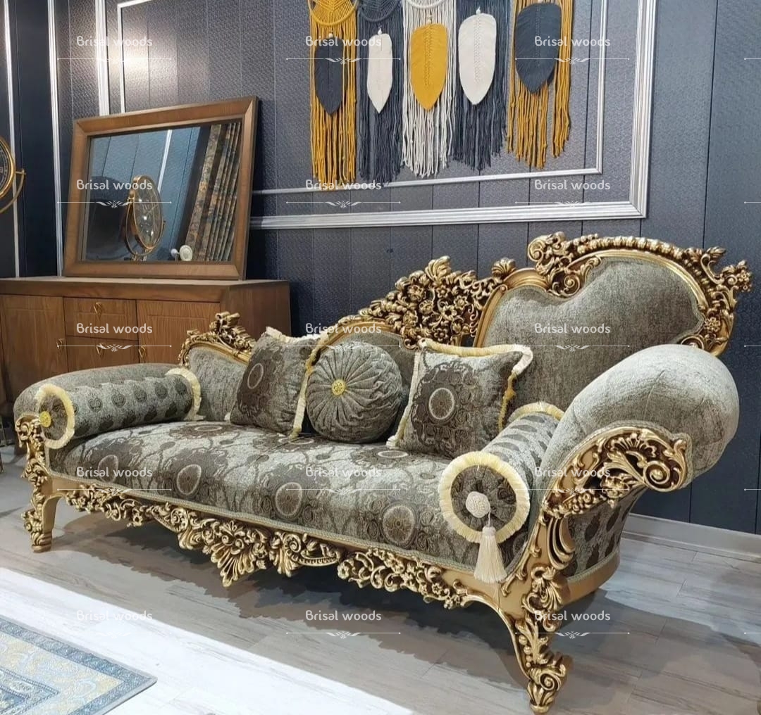 Antique wooden couch in premium quality 