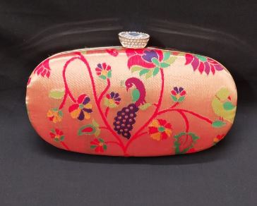 Paithani silk clutch