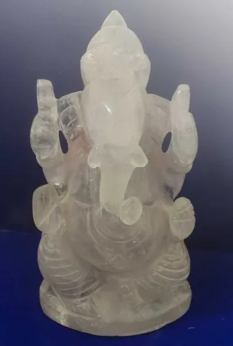 White Crystal Ganesh Statue