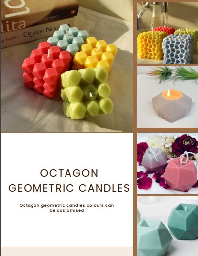 OCTAGON GEOMETRIC CANDLES