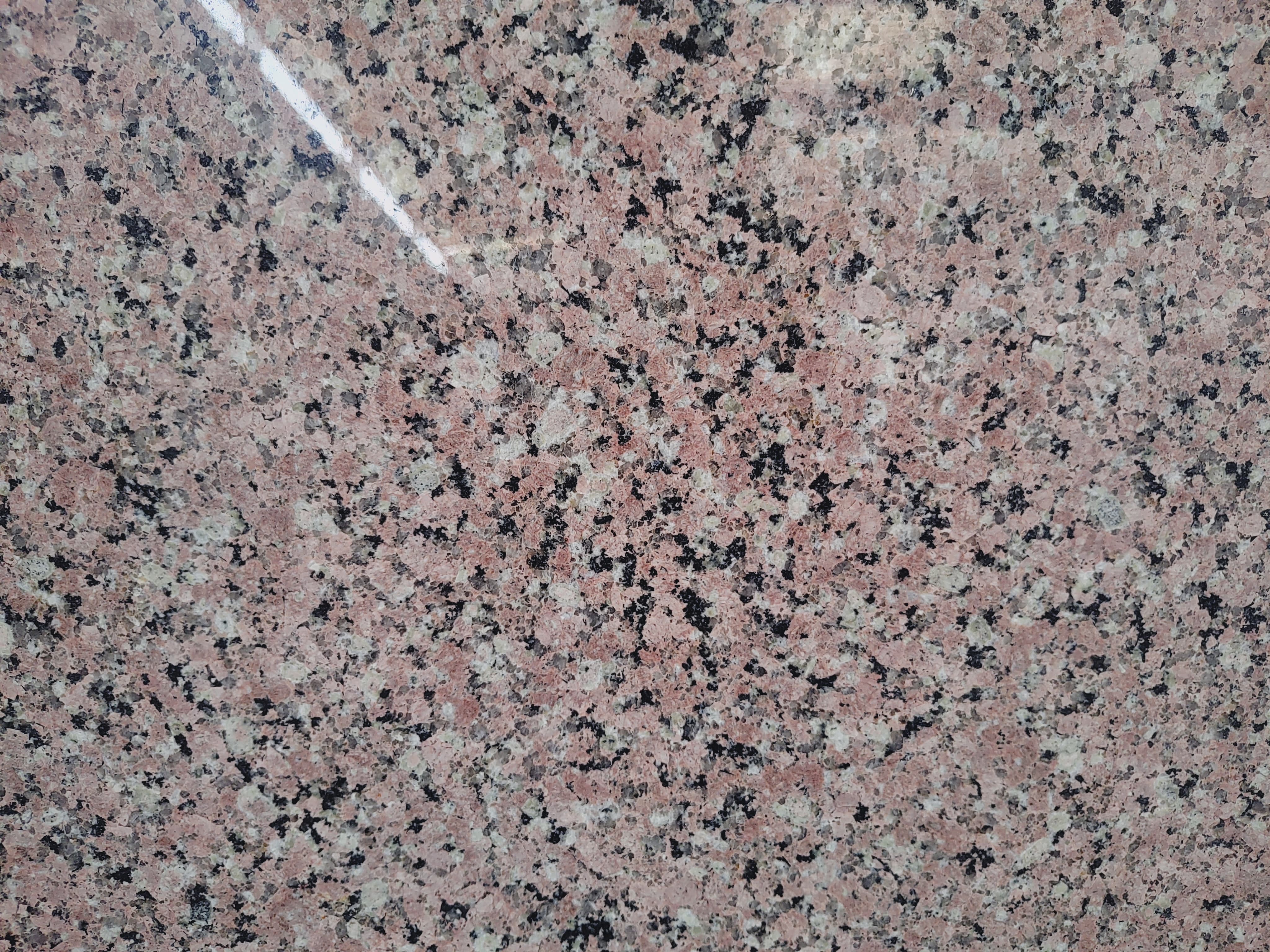 Rossy pink granite