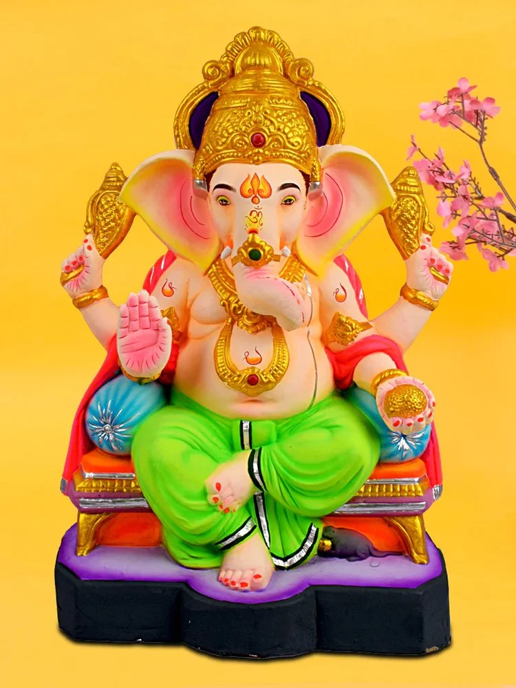 Clay Ganesh Statue