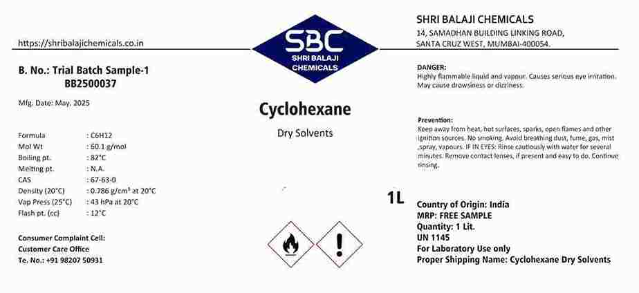 Cyclohexane Dry
