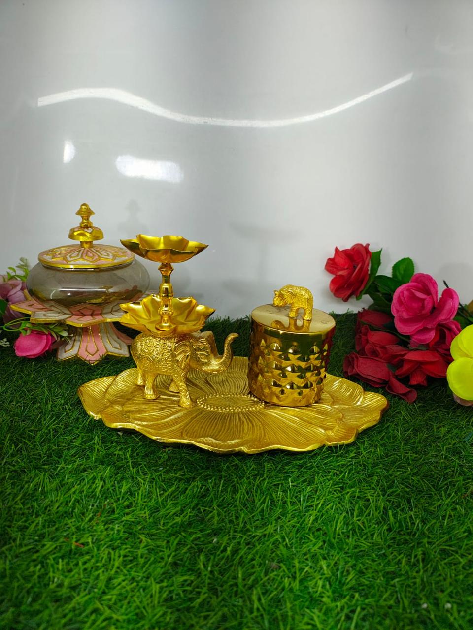 Handcrafted Brass Elephant Hamper