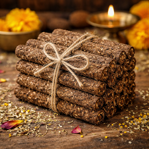 Cow Dung Cake Havan Samidha Sticks 
