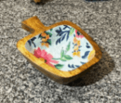 Apple Shaped Wooden Platter