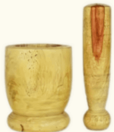 Wooden Mortar & Pestle