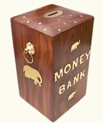 Wooden Money Bank