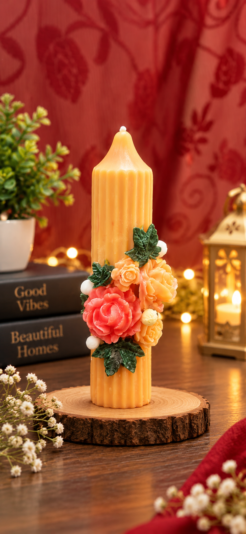 Designer Pillar Candle 